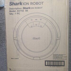 Shark AV753 ION Robotic Vacuum Wi-Fi Connected 120min Runtime As Is Untested